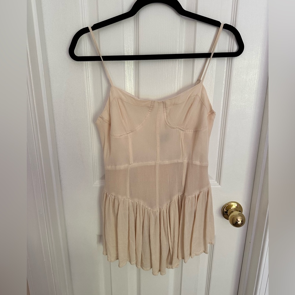 Nude Corset Mini Dress